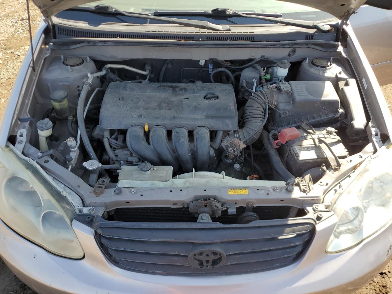 2003 Toyota Corolla VIN 1NXBR32E43Z169469 Copart auction photo, rear end / side damage thumbnail 11