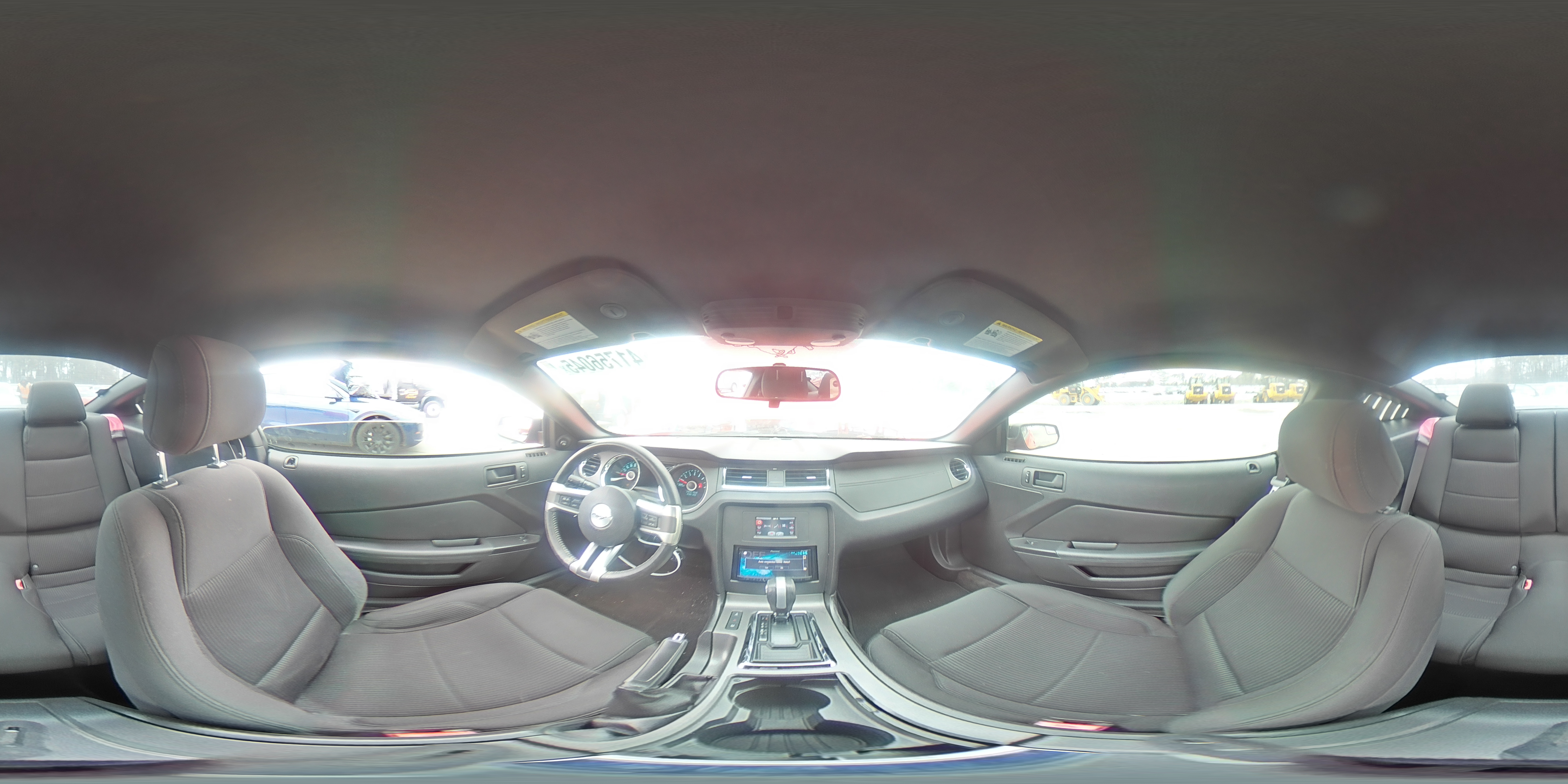 2014 Ford Mustang VIN 1ZVBP8AM7E5308133 Copart auction photo, side / rear end damage thumbnail 12