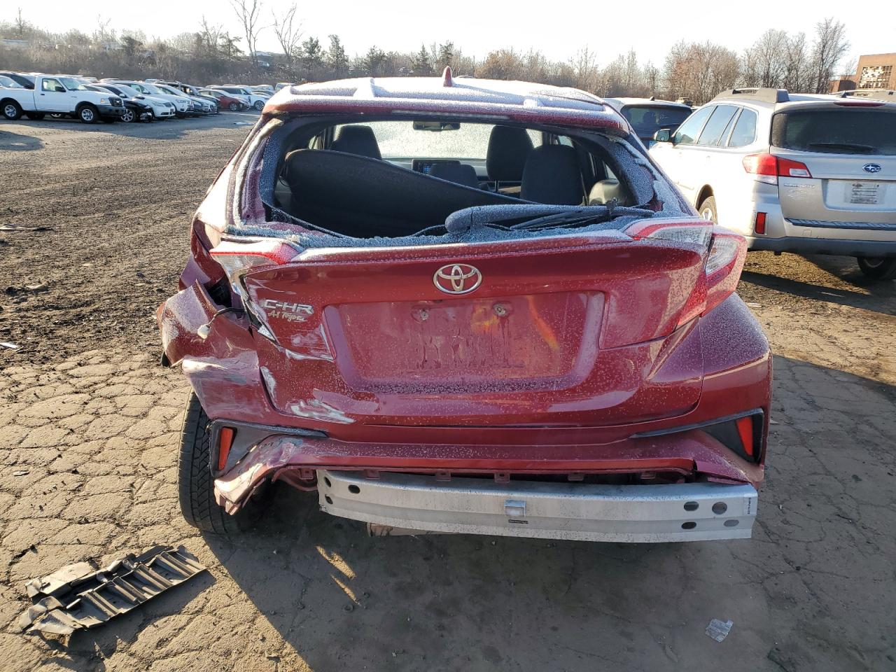 2018 Toyota C-HR VIN NMTKHMBXXJR001379 Copart auction photo, side / rear end damage thumbnail 6