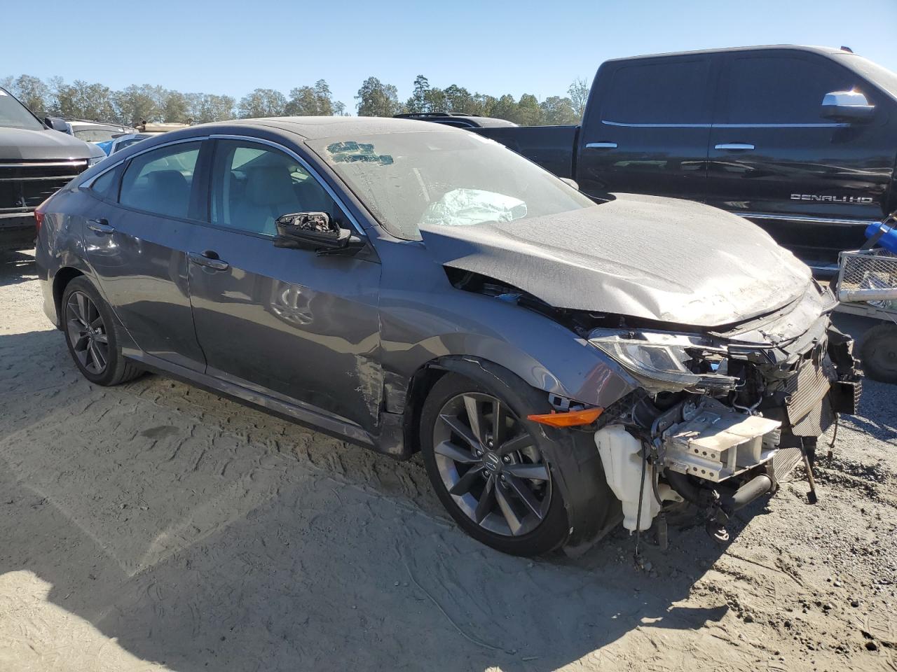 2021 Honda Civic VIN 2HGFC1F3XMH700247 Copart auction photo, front end damage thumbnail 4
