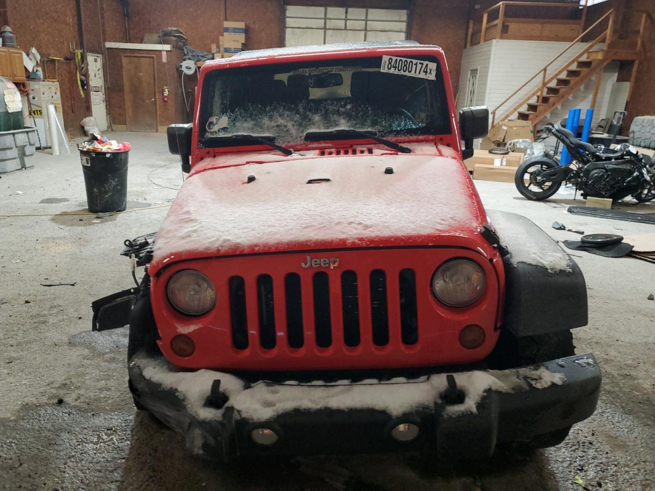 2013 Jeep Wrangler VIN 1C4AJWAG9DL558577 Copart auction photo, front end damage thumbnail 5