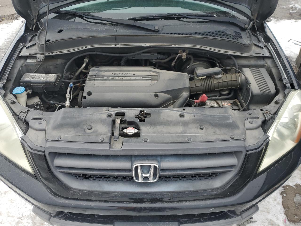 2004 Honda Pilot VIN 2HKYF18404H592765 Copart auction photo, rear end / hail damage thumbnail 12