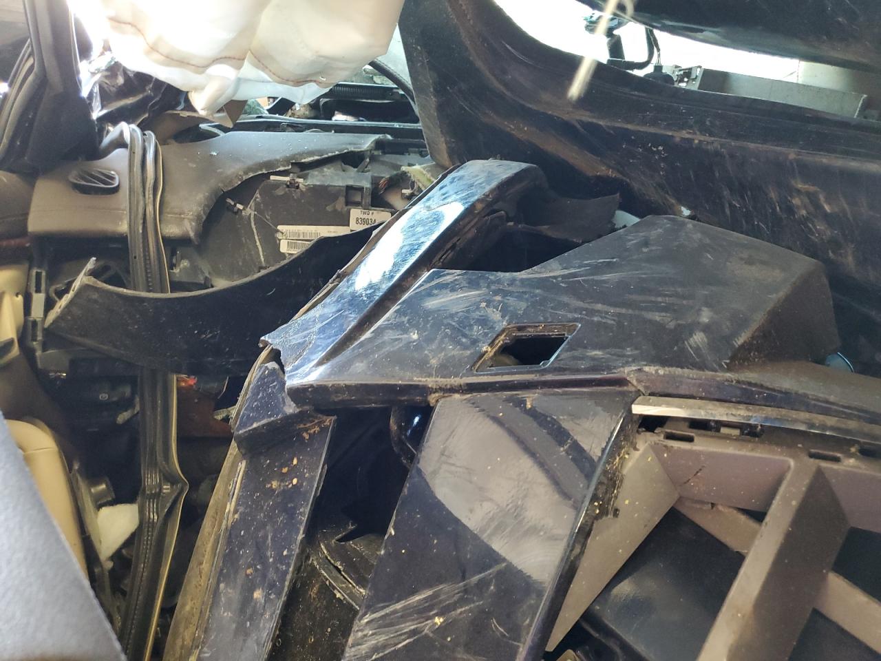2008 Cadillac CTS VIN 1G6DH577X80136418 Copart auction photo, front end / side damage thumbnail 8
