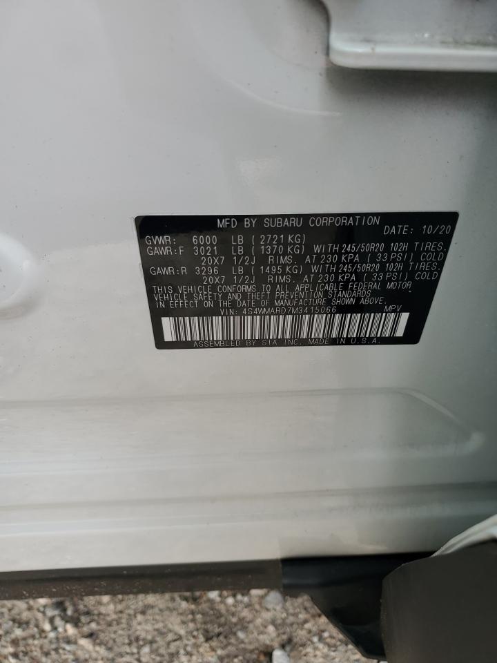 2021 Subaru Ascent VIN 4S4WMARD7M3415066 Copart auction photo, all over damage thumbnail 15