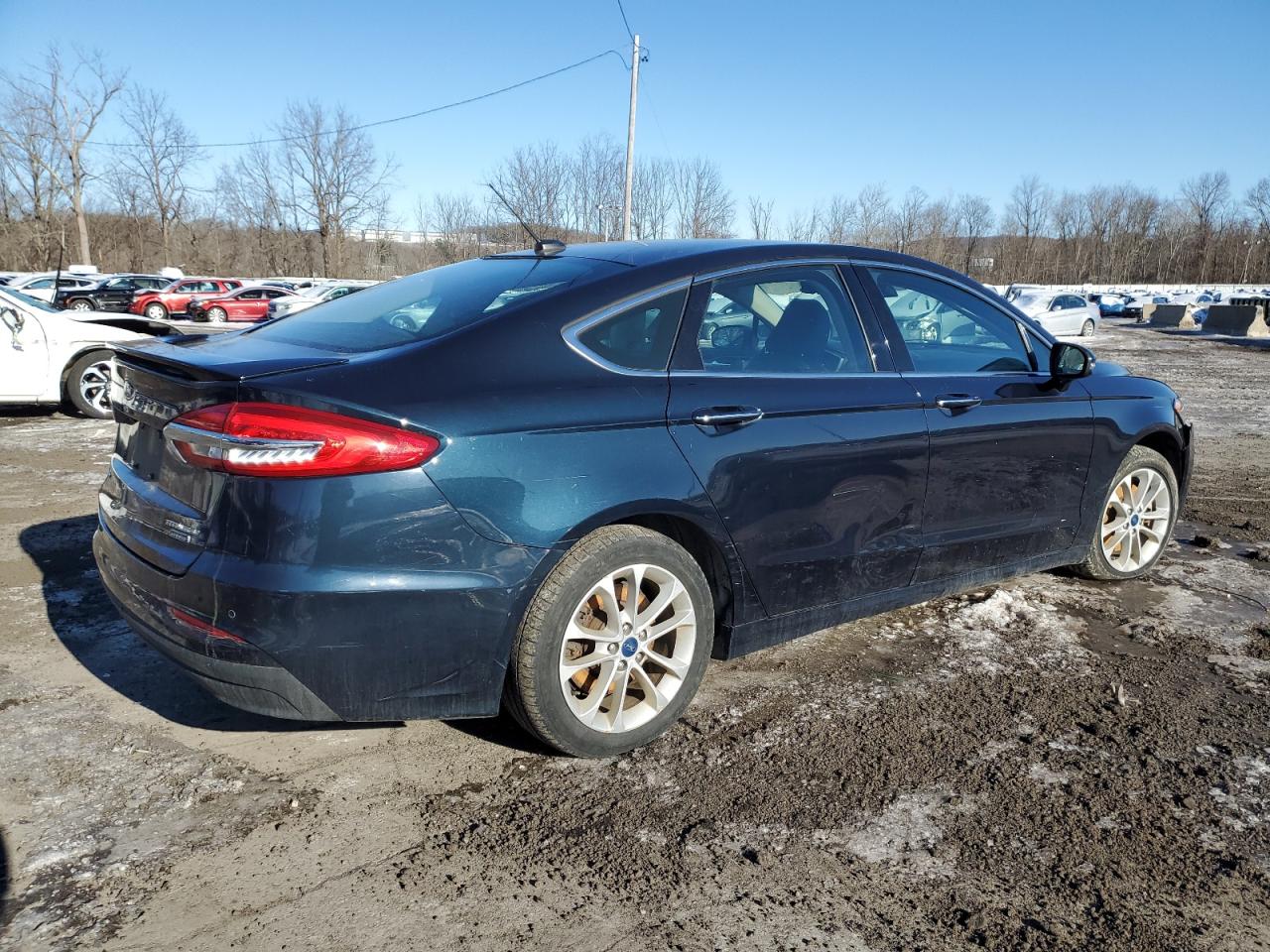 2020 Ford Fusion VIN 3FA6P0SU6LR102547 Copart auction photo, front end / minor dent/scratches damage thumbnail 3