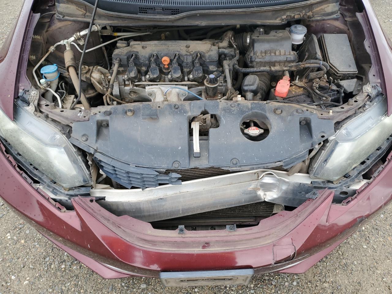 2015 Honda Civic VIN 2HGFB2F53FH522100 Copart auction photo, front end damage thumbnail 11