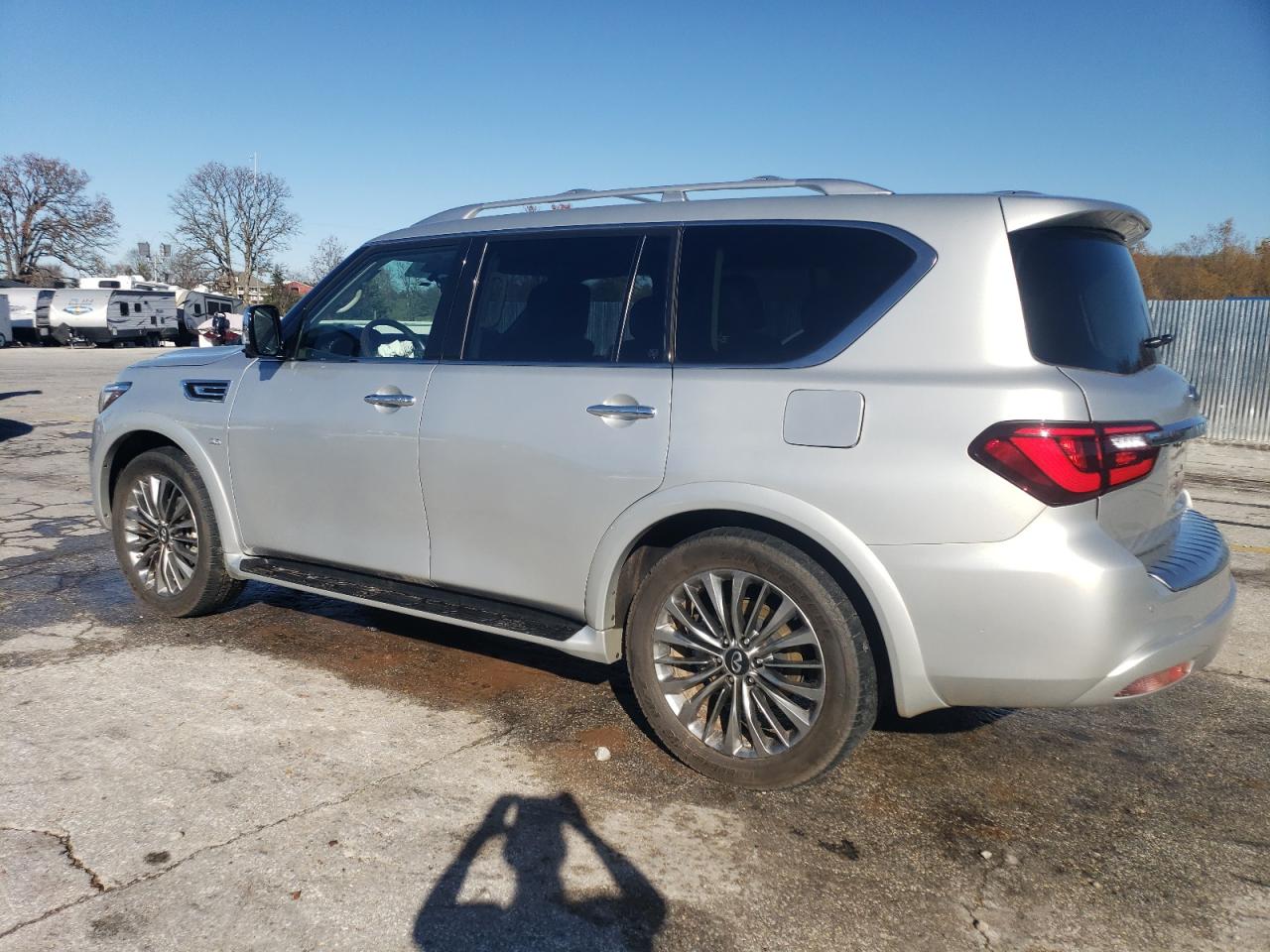 2019 Infiniti QX80 VIN JN8AZ2NE0K9228223 Copart auction photo, front end damage thumbnail 2