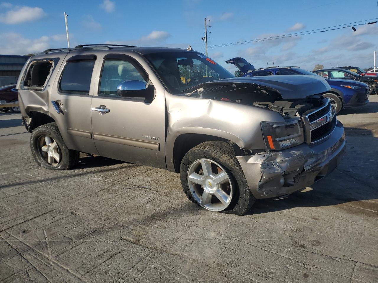 2011 Chevrolet Tahoe VIN 1GNSCBE01BR141038 Copart auction photo, all over damage thumbnail 4