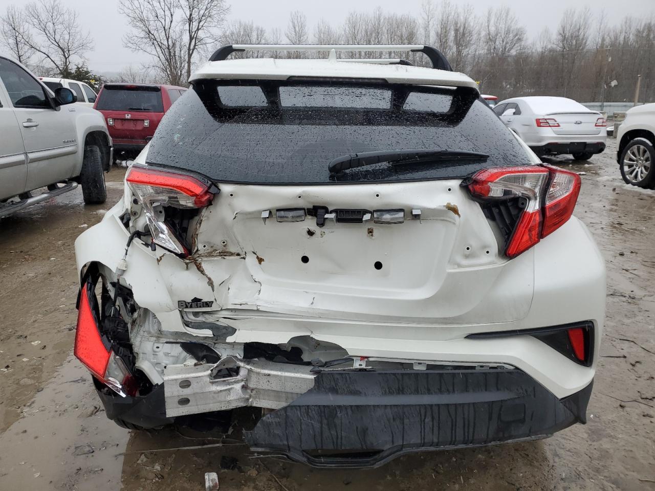 2018 Toyota C-HR VIN NMTKHMBX8JR012025 Copart auction photo, rear end / front end damage thumbnail 6