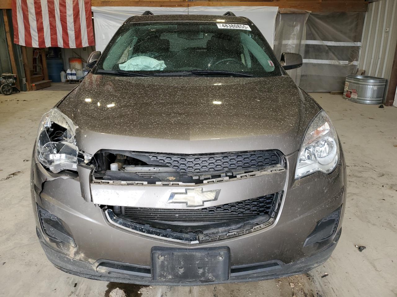 2012 Chevrolet Equinox VIN 2GNALDEK3C6187413 Copart auction photo, front end damage thumbnail 5