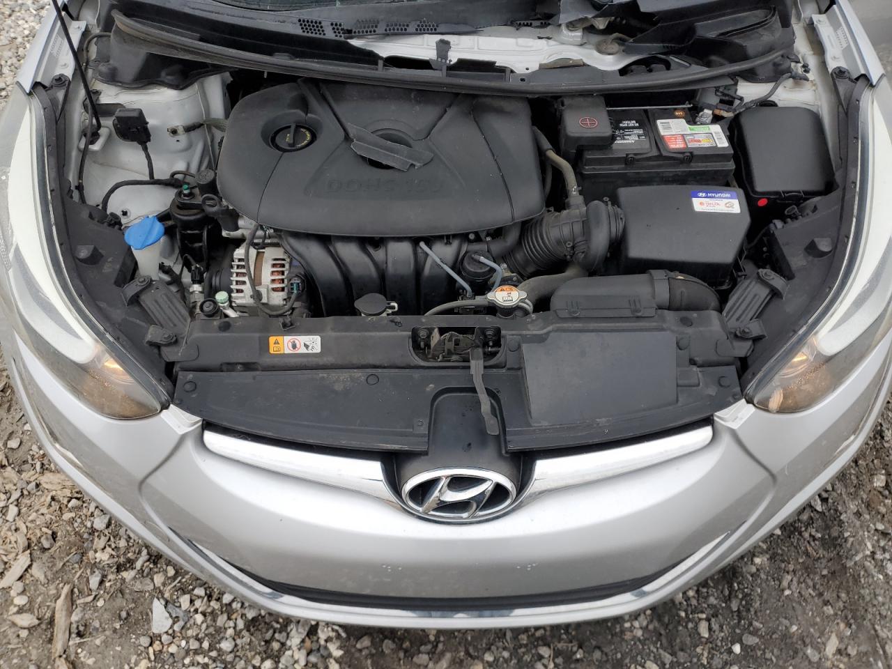 2016 Hyundai Elantra VIN KMHDH4AE4GU544284 Copart auction photo, front end damage thumbnail 11
