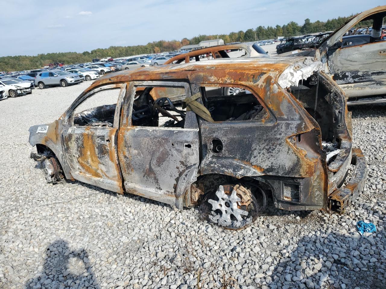 2019 Dodge Journey VIN 3C4PDDEG4KT694777 Copart auction photo, burn damage thumbnail 2