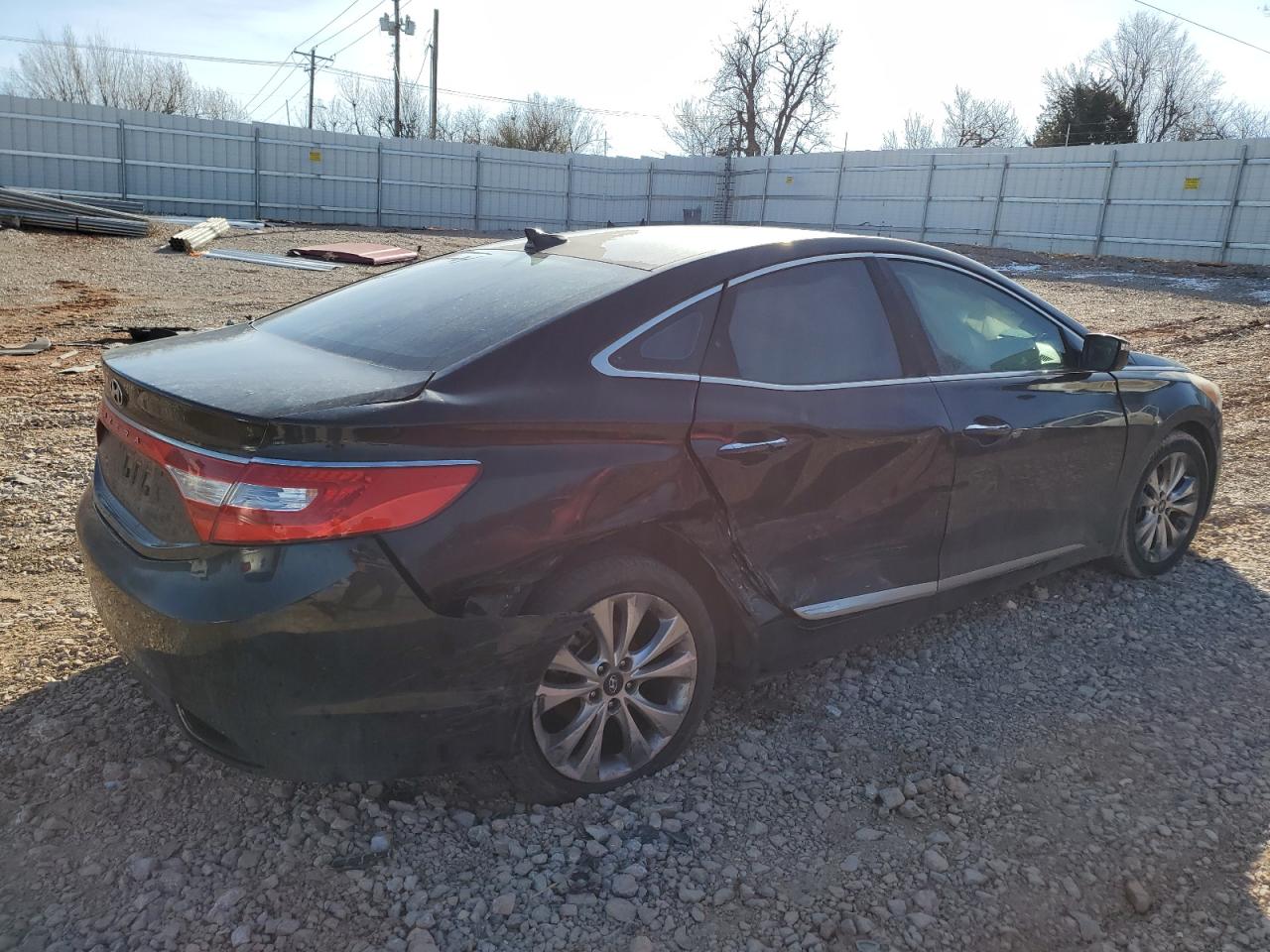 2013 Hyundai Azera VIN KMHFG4JG6DA204337 Copart auction photo, side / rear end damage thumbnail 3