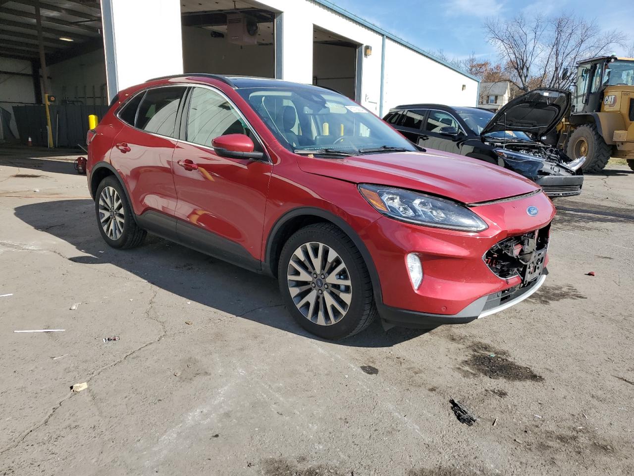 2020 Ford Escape VIN 1FMCU9DZ3LUC39078 Copart auction photo, front end / side damage thumbnail 4