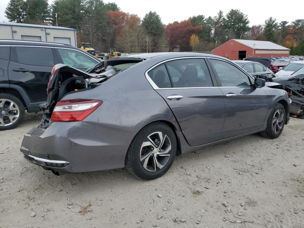 2017 Honda Accord VIN 1HGCR2F36HA044933 Copart auction photo, rear end / front end damage thumbnail 3