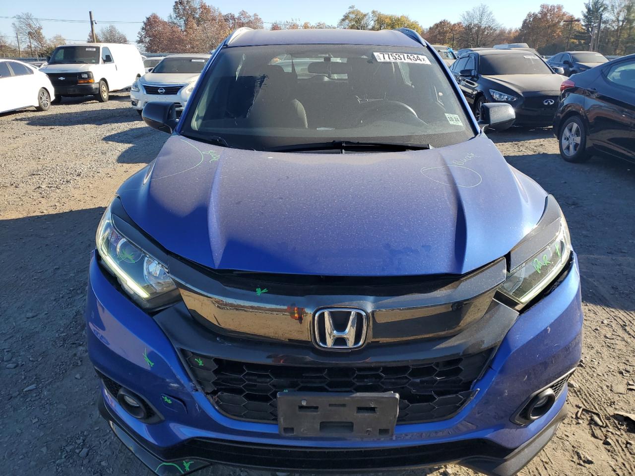 2019 Honda HR-V VIN 3CZRU6H18KG715838 Copart auction photo, rear end / side damage thumbnail 5
