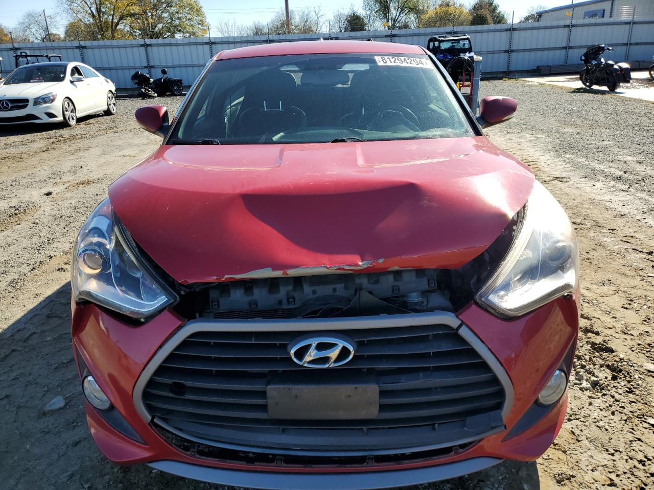 2016 Hyundai Veloster VIN KMHTC6AE5GU267750 Copart auction photo, rear end / front end damage thumbnail 5