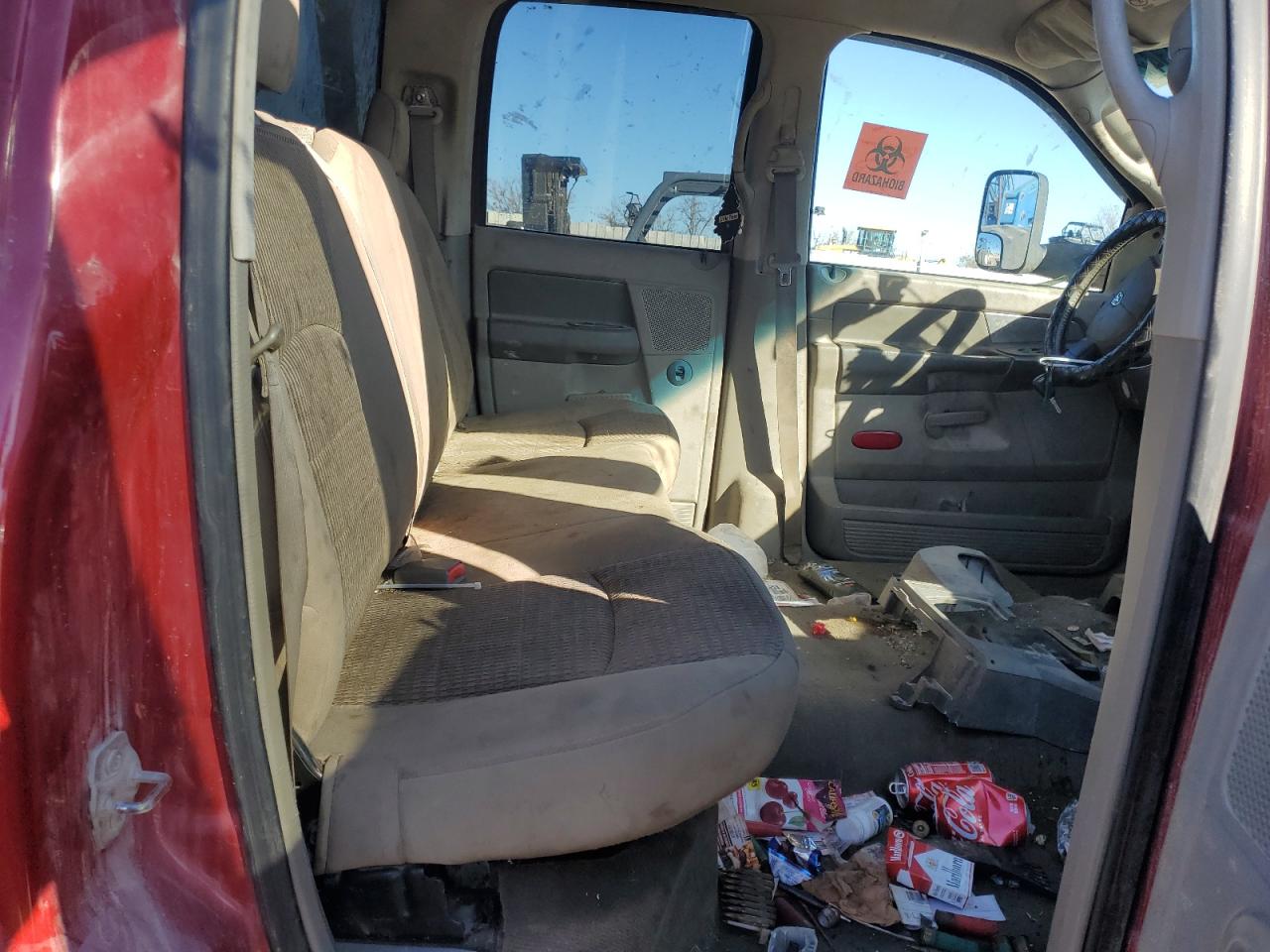 2007 Dodge RAM VIN 3D6WH48AX7G782489 Copart auction photo, all over damage thumbnail 10