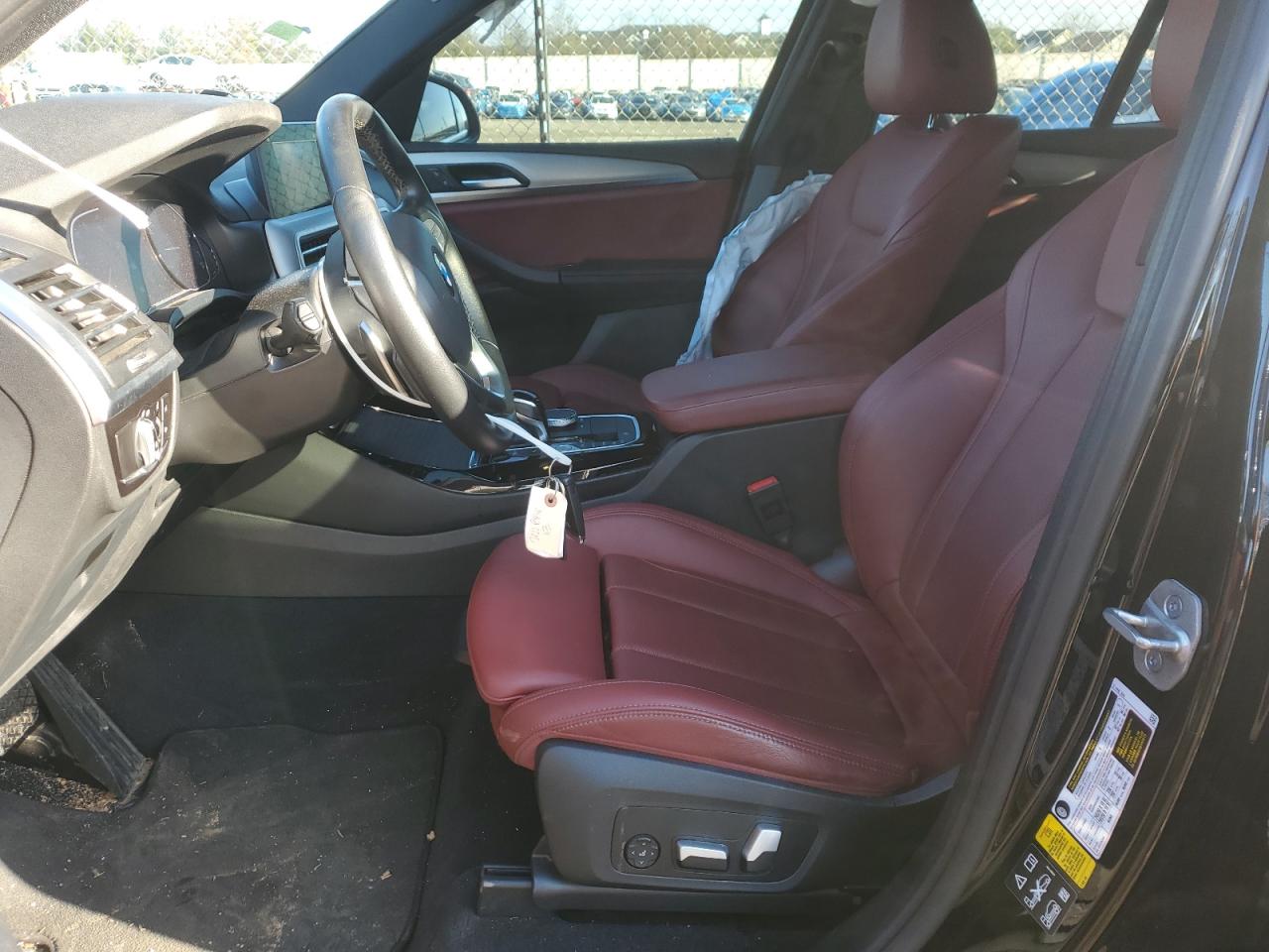 2022 BMW X3 VIN 5UX53DP0XN9K32648 Copart auction photo, side / front end damage thumbnail 7