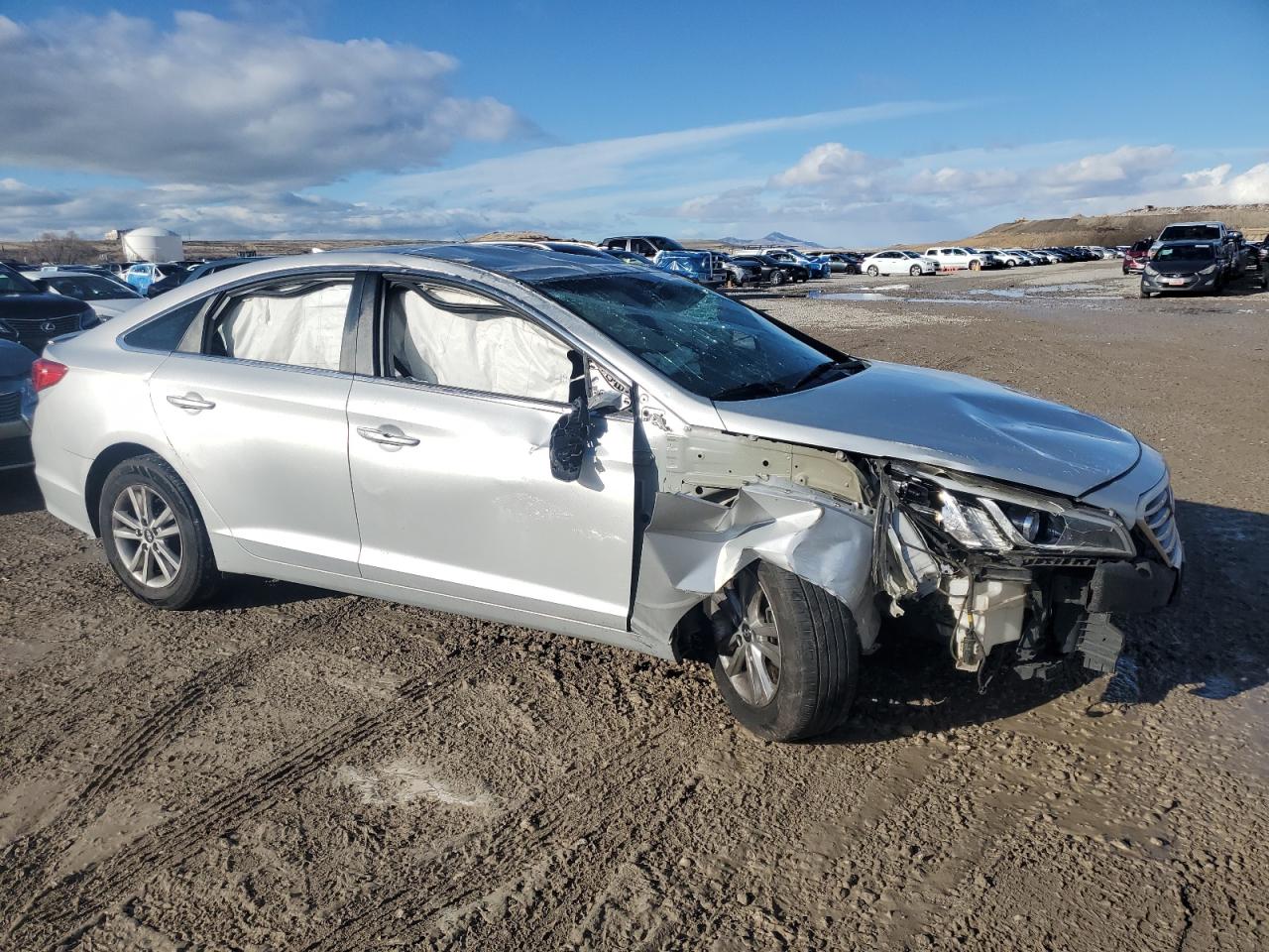 2016 Hyundai Sonata VIN 5NPE24AF8GH302546 Copart auction photo, rollover damage thumbnail 4