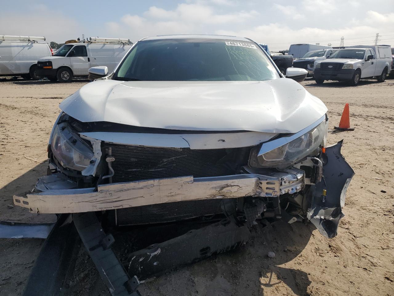 2018 Honda Civic VIN 2HGFC1F72JH643573 Copart auction photo, front end / minor dent/scratches damage thumbnail 5