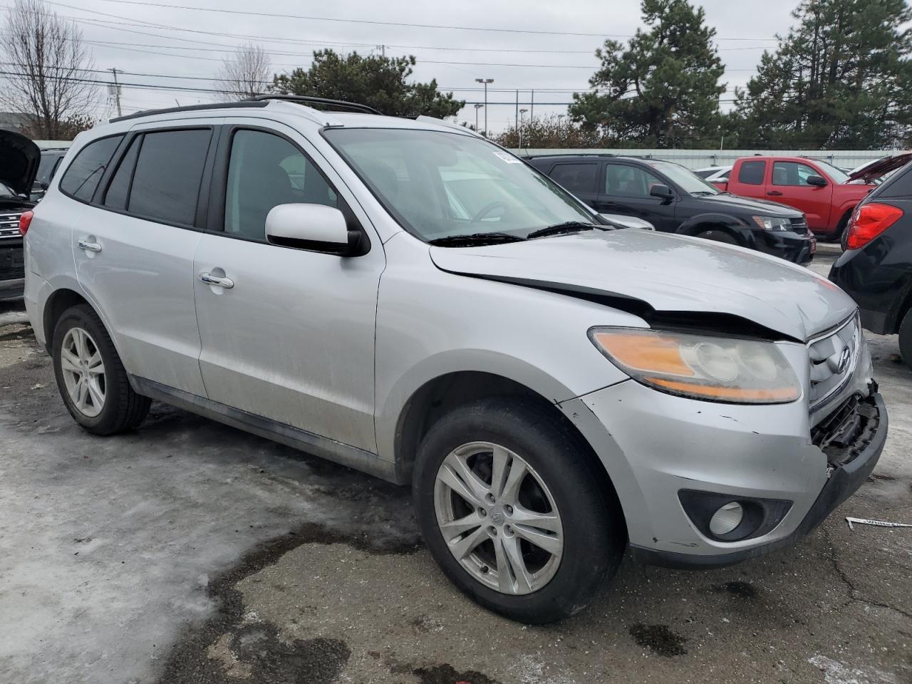 2011 Hyundai Santa Fe VIN 5XYZKDAG7BG008131 Copart auction photo, front end damage thumbnail 4