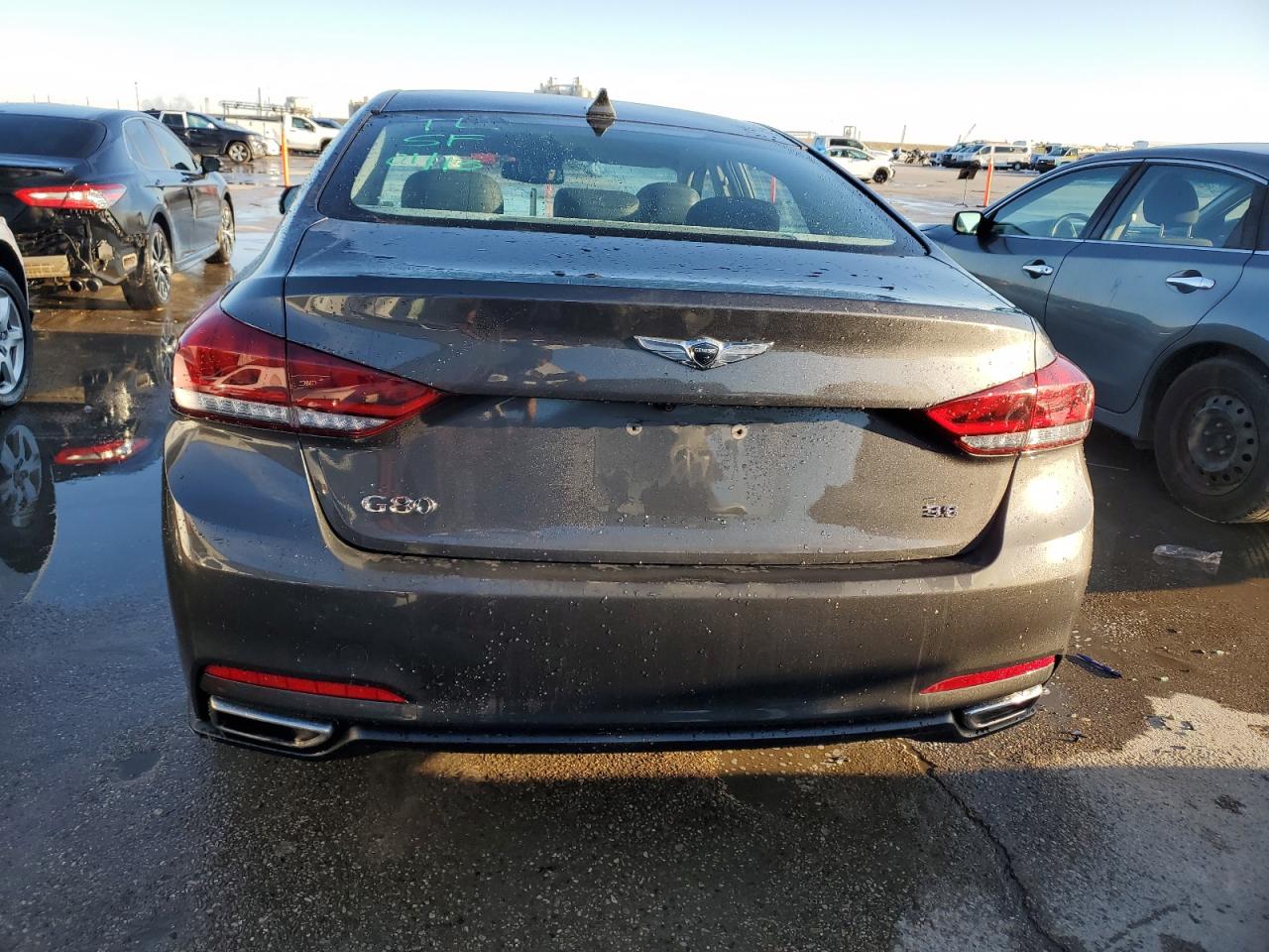 2017 Genesis G80 VIN KMHGN4JEXHU194277 Copart auction photo, side / mechanical damage thumbnail 6