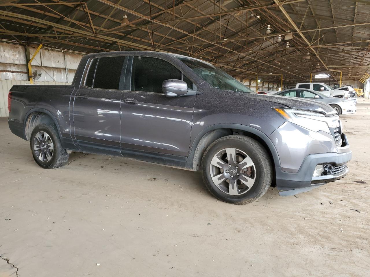 2017 Honda Ridgeline VIN 5FPYK3F64HB001781 Copart auction photo, front end / side damage thumbnail 4