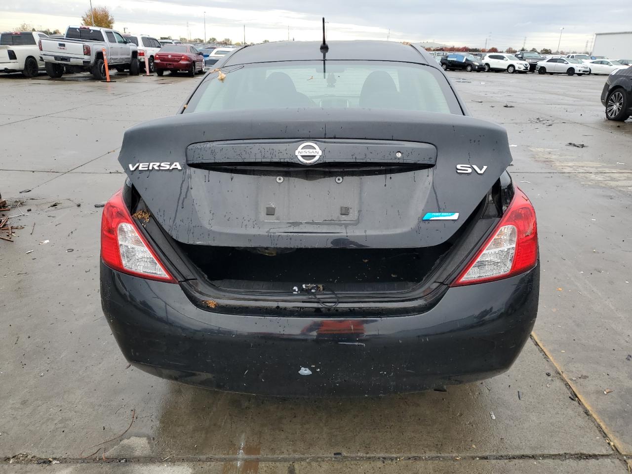 2012 Nissan Versa VIN 3N1CN7AP3CL874033 Copart auction photo, rear end / front end damage thumbnail 6