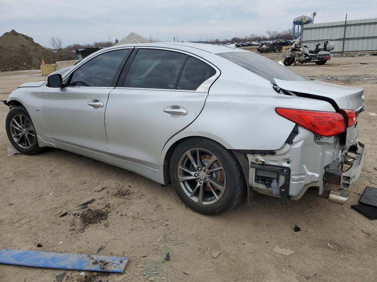 2017 Infiniti Q50 VIN JN1EV7AR4HM841419 Copart auction photo, all over damage thumbnail 2