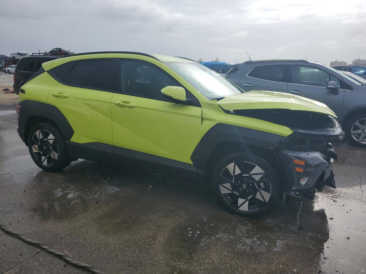 2024 Hyundai Kona VIN KM8HB3AB4RU044308 Copart auction photo, front end damage thumbnail 4