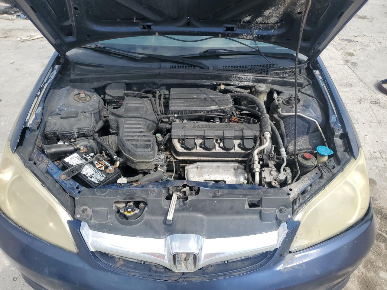 2005 Honda Civic VIN 2HGES165X5H525127 Copart auction photo, front end damage thumbnail 11