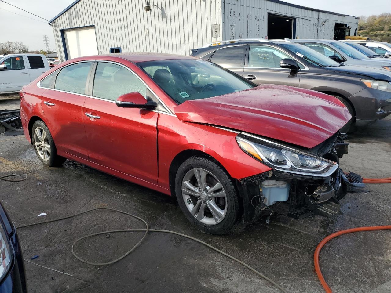 2018 Hyundai Sonata VIN 5NPE34AF3JH727919 Copart auction photo, front end damage thumbnail 4
