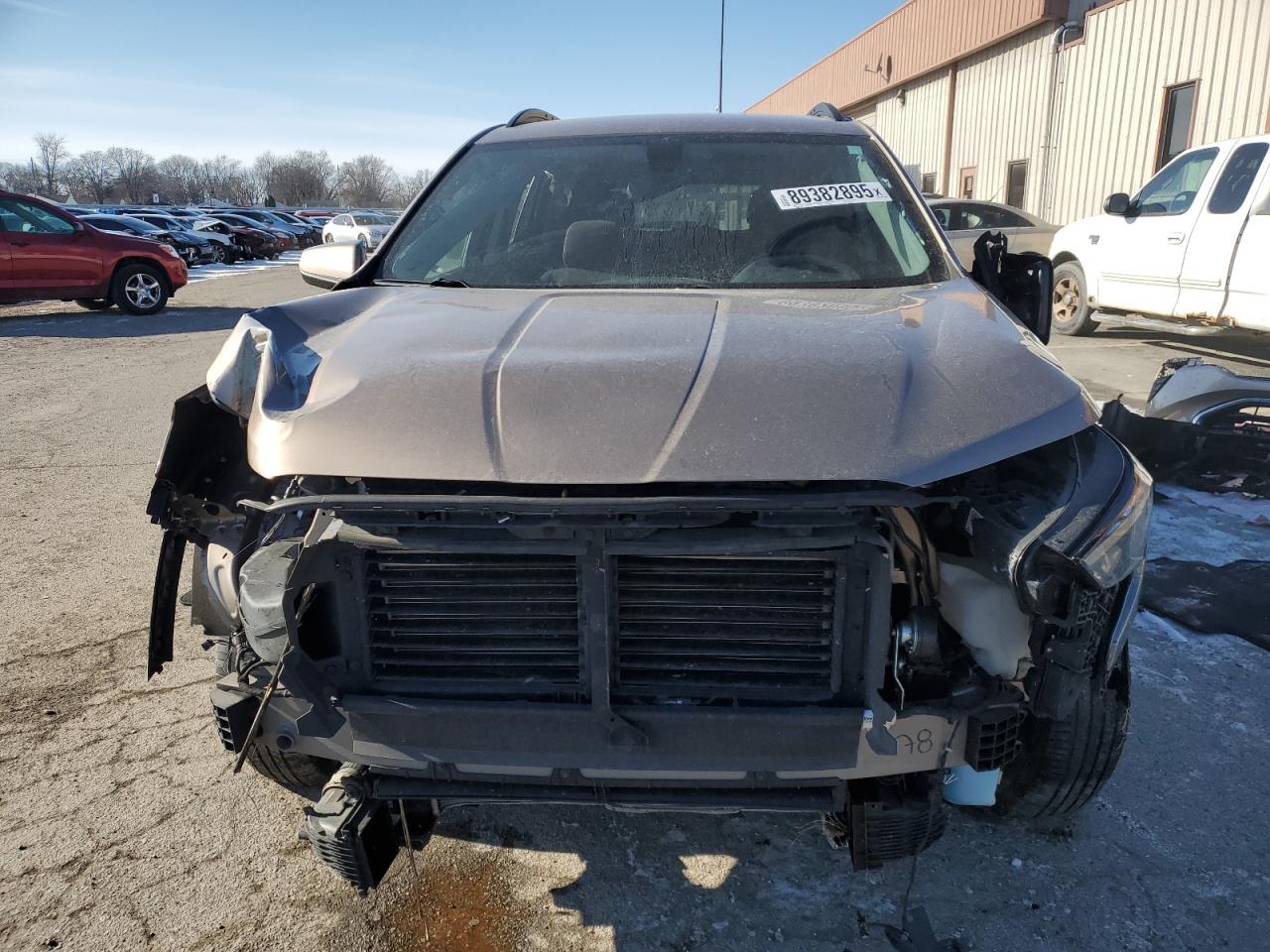 2018 GMC Terrain VIN 3GKALMEV8JL371942 Copart auction photo, front end / side damage thumbnail 5