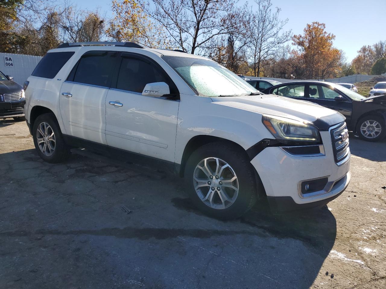 2014 GMC Acadia VIN 1GKKRRKDXEJ120803 Copart auction photo, front end damage thumbnail 4
