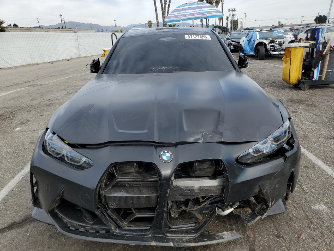 2024 BMW M3 VIN WBS43AY04RFT37132 Copart auction photo, front end / rear end damage thumbnail 5
