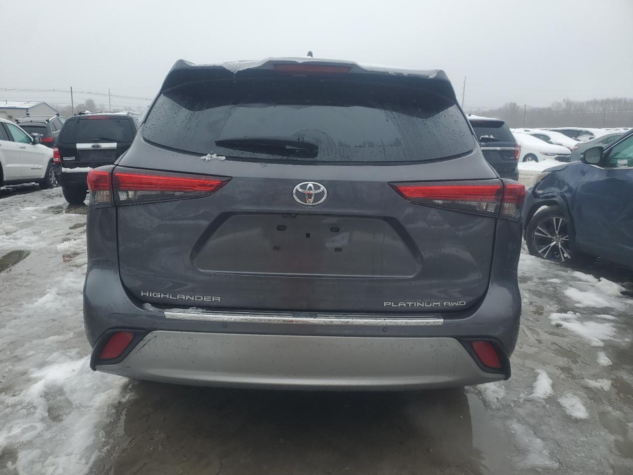 2021 Toyota Highlander VIN 5TDFZRBH4MS138036 Copart auction photo, front end damage thumbnail 6