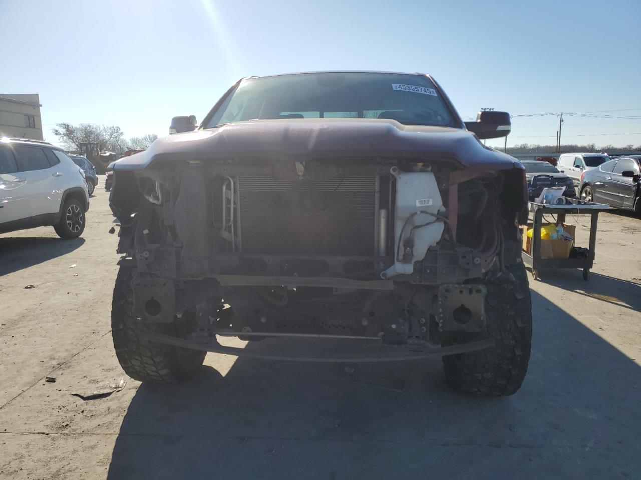 2019 RAM 1500 VIN 1C6RREBT4KN822251 Copart auction photo, front end / hail damage thumbnail 5