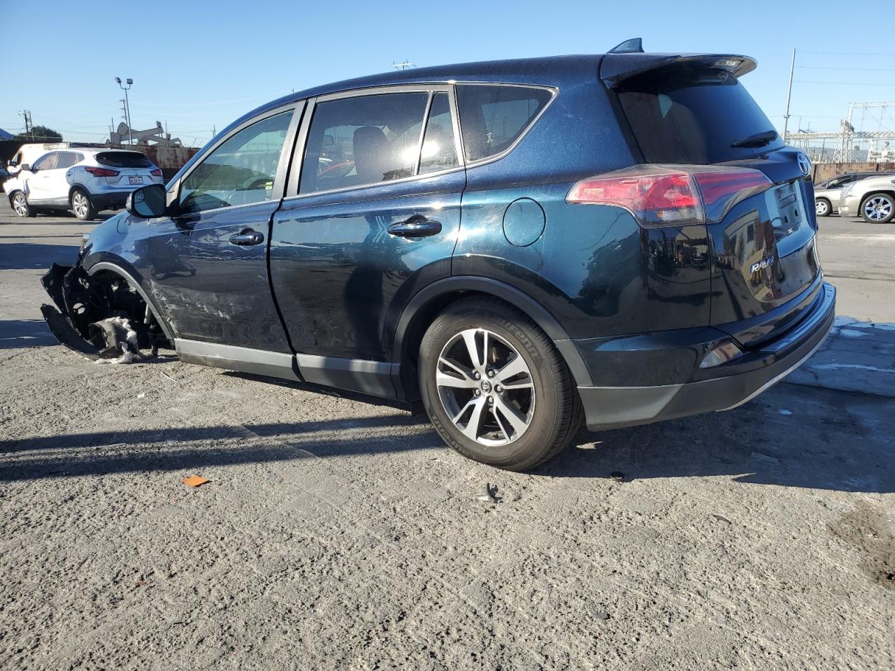 2018 Toyota RAV 4 VIN JTMWFREV7JD116128 Copart auction photo, front end / undercarriage damage thumbnail 2