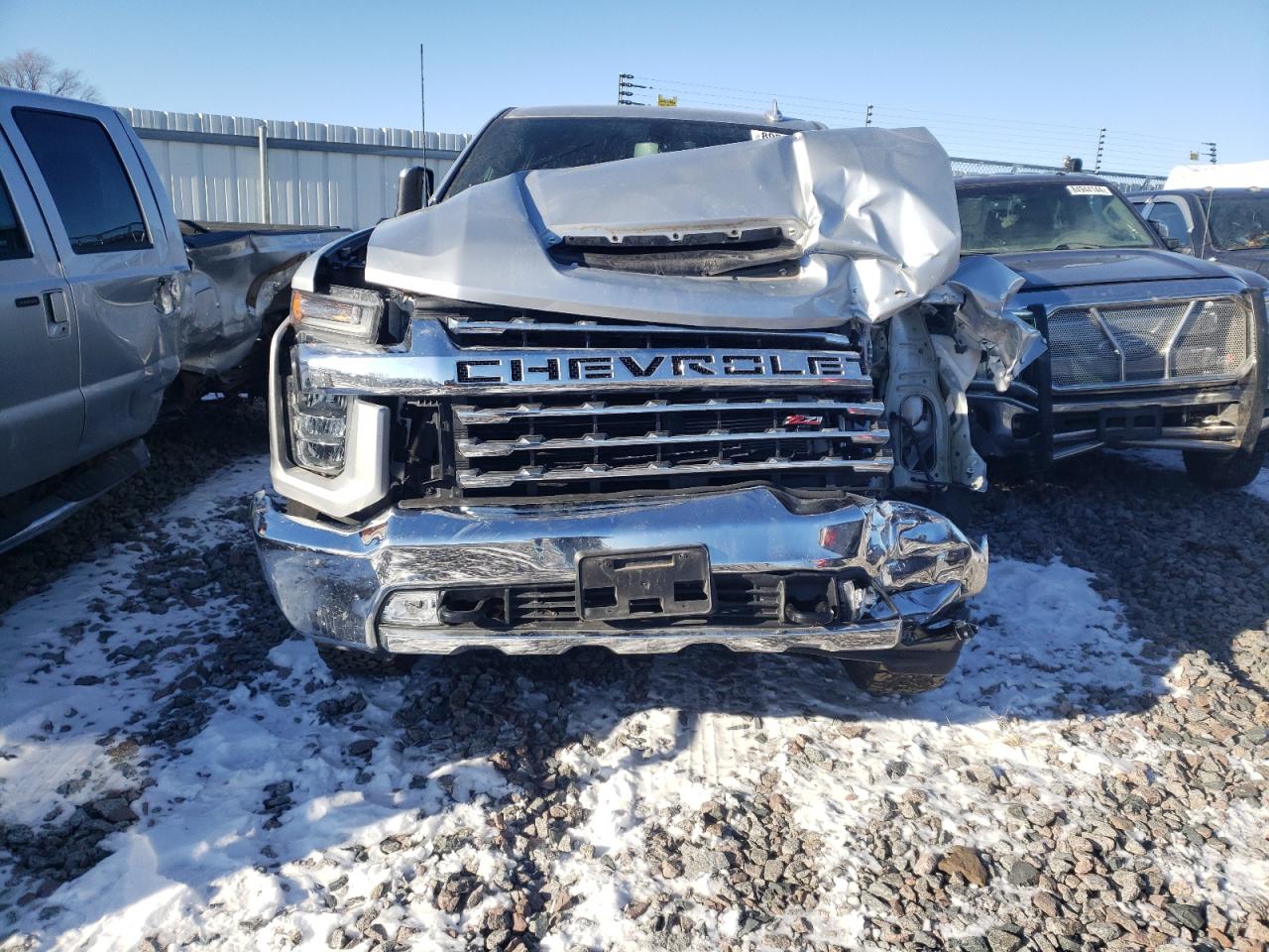 2022 Chevrolet Silverado VIN 1GC4YUEY2NF265622 Copart auction photo, front end damage thumbnail 5