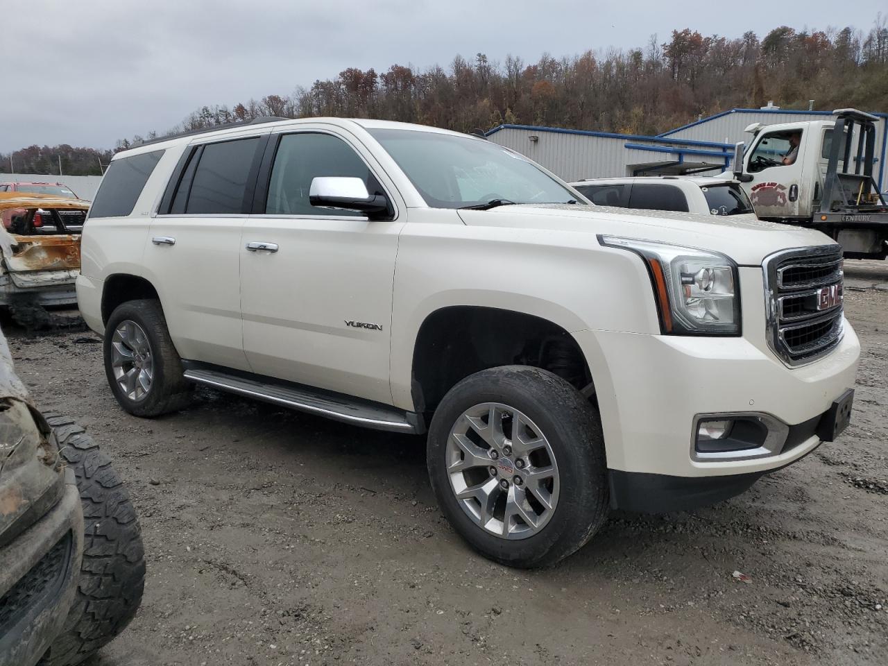 2015 GMC Yukon VIN 1GKS2BKC8FR246390 Copart auction photo, rear end / side damage thumbnail 4