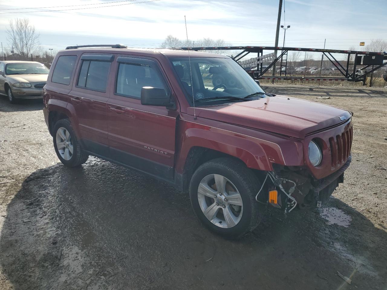 2014 Jeep Liberty (Patriot) VIN 1C4NJPFB1ED535519 Copart auction photo, front end / minor dent/scratches damage thumbnail 4