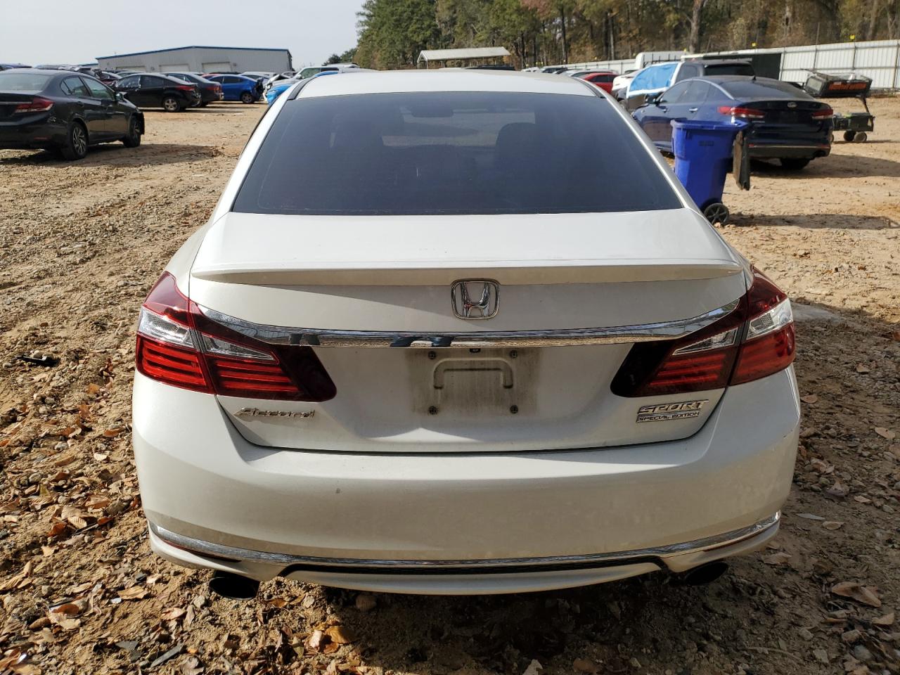 2017 Honda Accord VIN 1HGCR2F14HA126268 Copart auction photo, side / rear end damage thumbnail 6