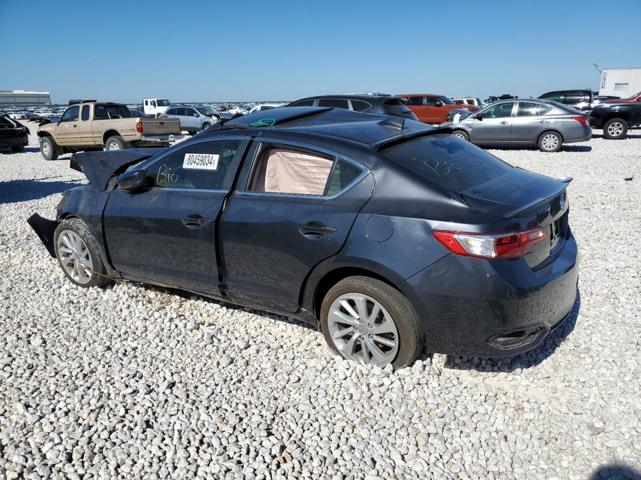2016 Acura ILX VIN 19UDE2F78GA002975 Copart auction photo, all over damage thumbnail 2