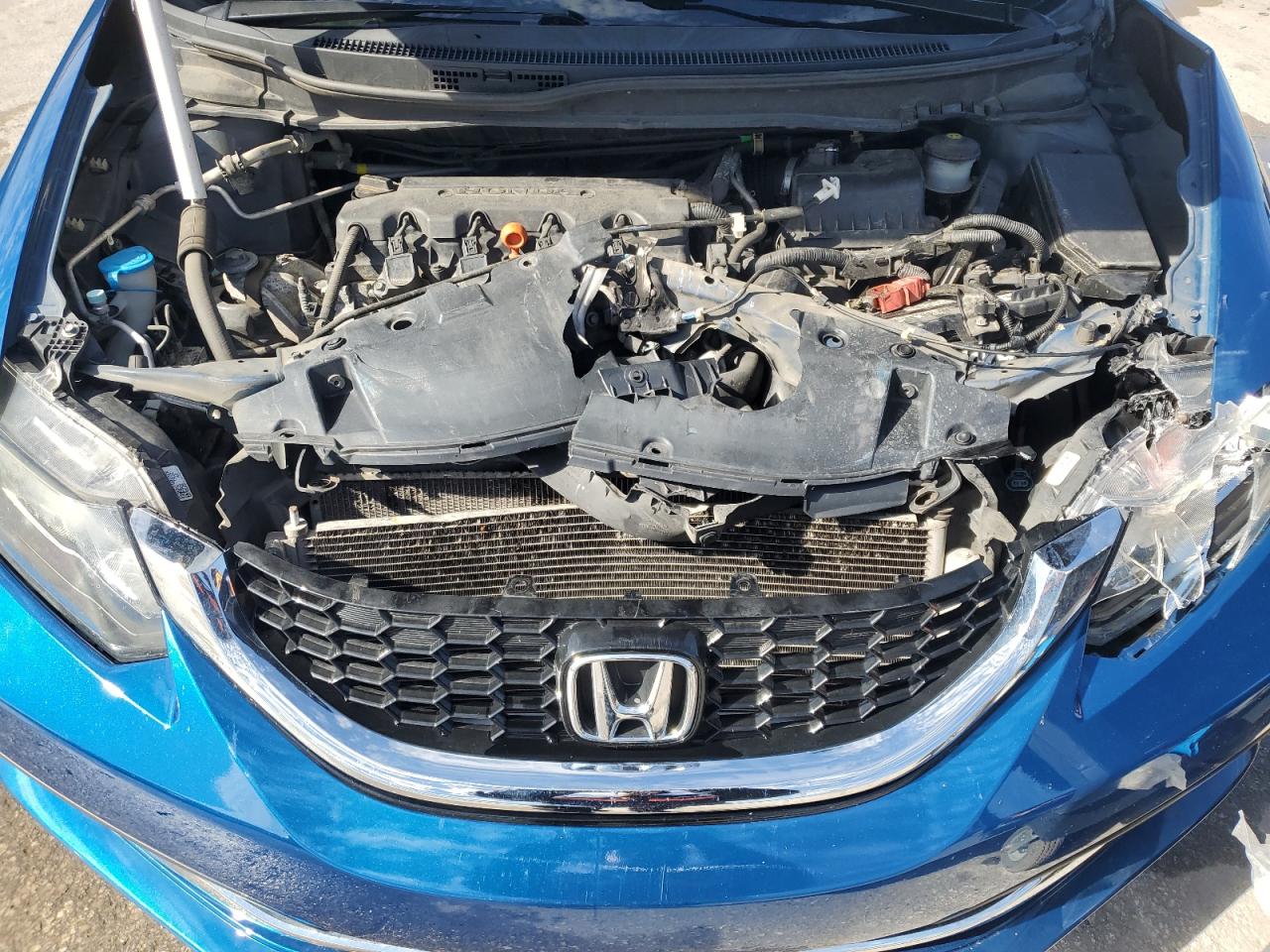 2015 Honda Civic VIN 2HGFB2F8XFH531094 Copart auction photo, front end / side damage thumbnail 11
