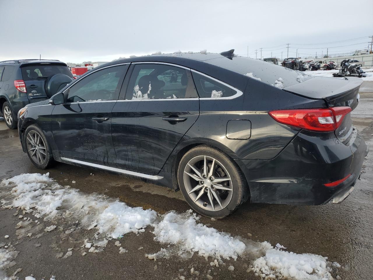2017 Hyundai Sonata VIN 5NPE34AB3HH570741 Copart auction photo, undercarriage / rear end damage thumbnail 2