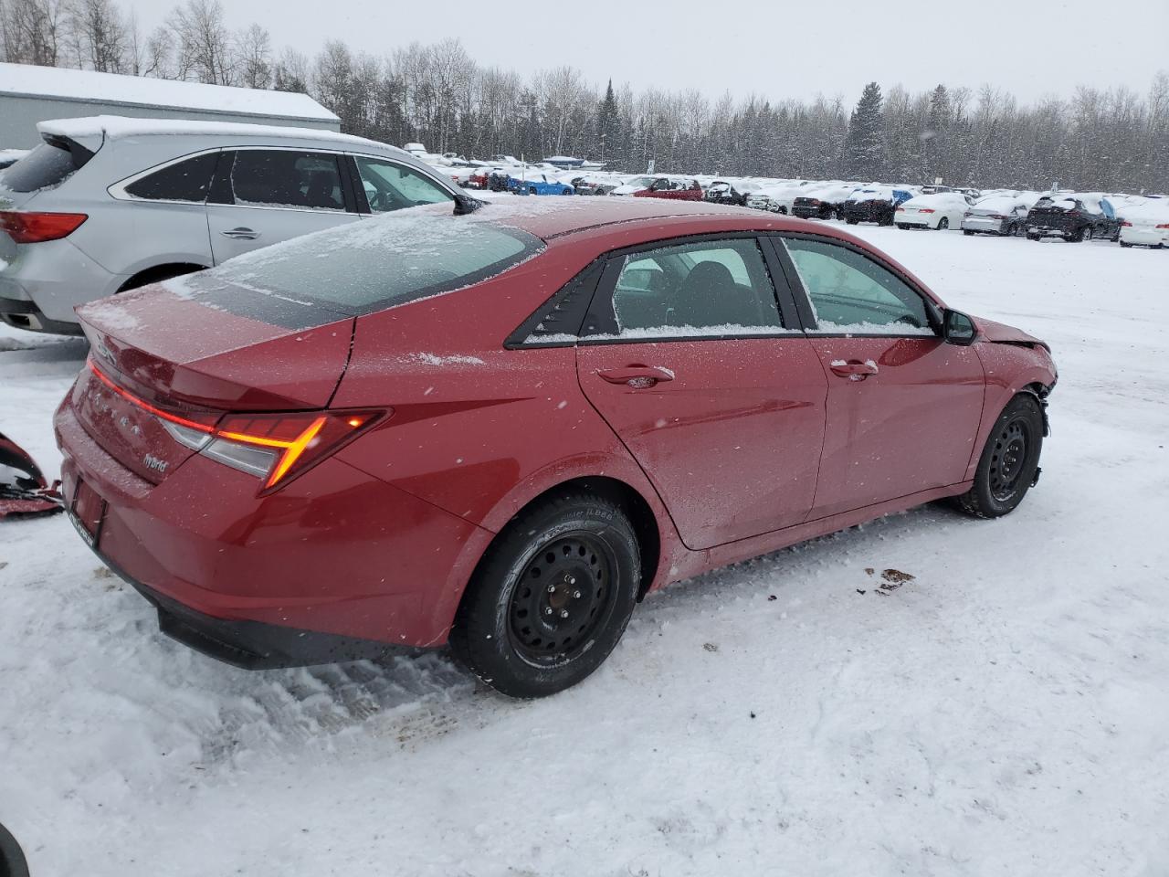 2021 Hyundai Elantra VIN KMHLM4AJ8MU004324 Copart auction photo, front end / minor dent/scratches damage thumbnail 3