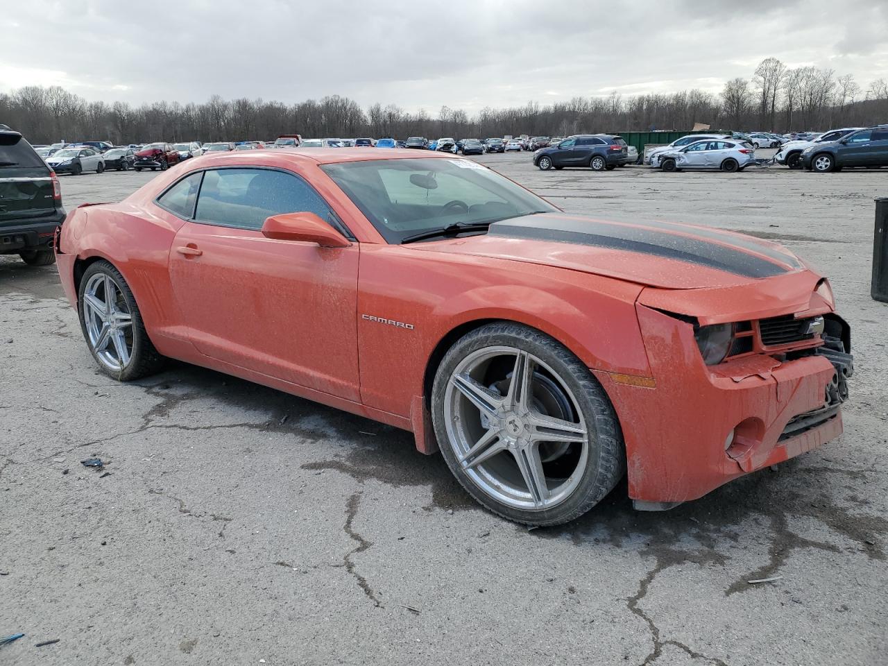 2013 Chevrolet Camaro VIN 2G1FB1E35D9106624 Copart auction photo, front end / rear end damage thumbnail 4