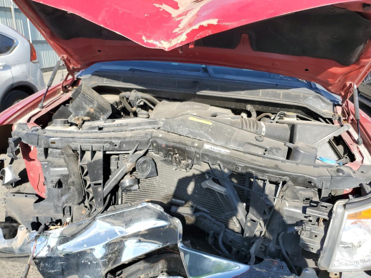 2010 Nissan Titan VIN 1N6AA0EKXAN323551 Copart auction photo, front end / side damage thumbnail 11