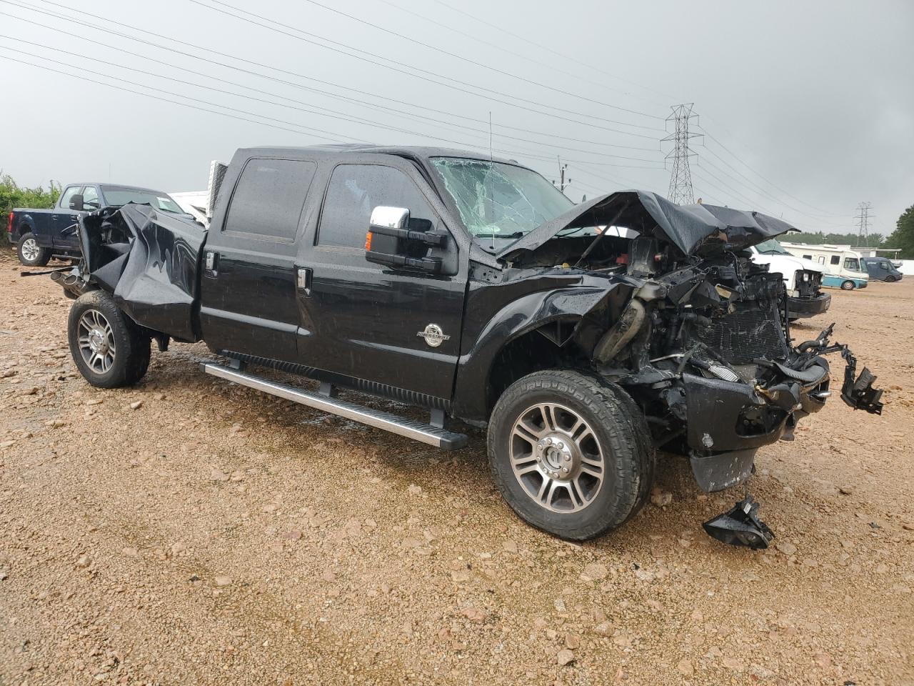 2015 Ford F350 VIN 1FT8W3BT5FEA33193 Copart auction photo, all over damage thumbnail 4